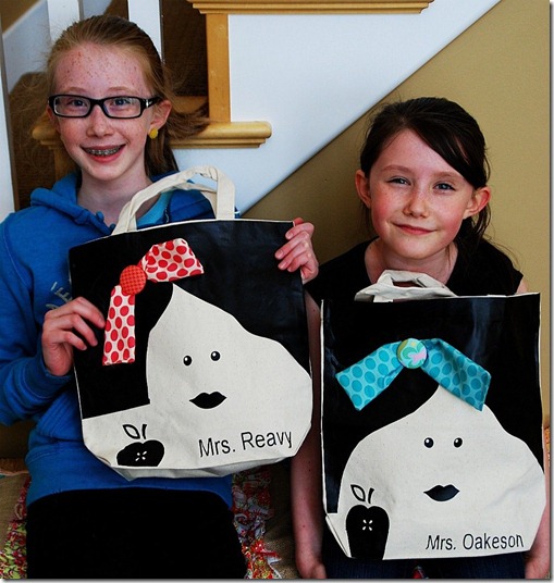 Teacher Appreciation Gift Idea -- Make Personalized Tote Bags!!